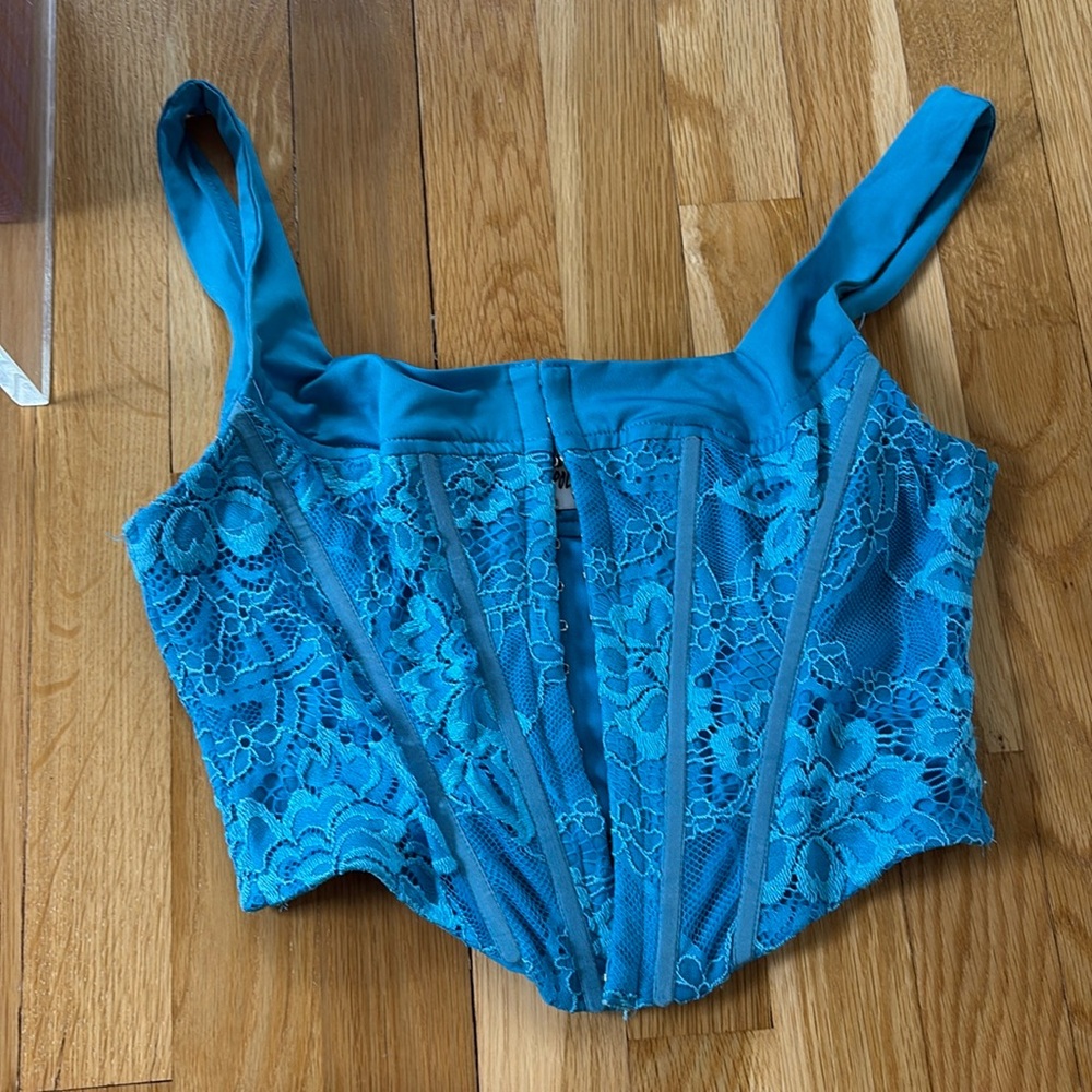 PRINCESS POLLY BLUE CORSET